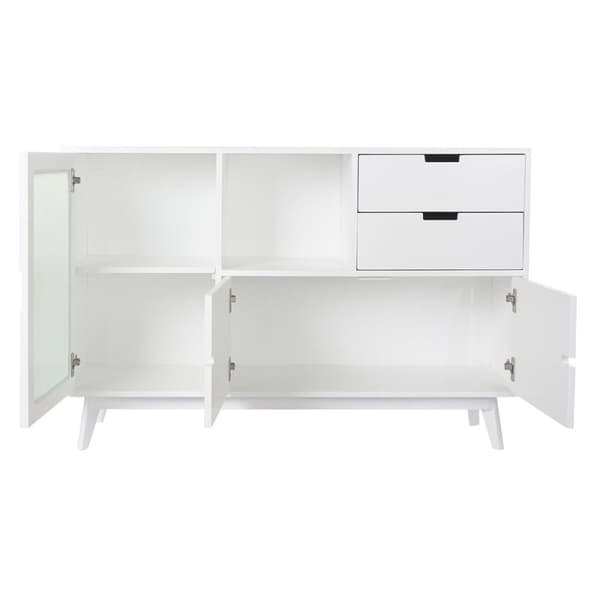 Skænk DKD Home Decor Krystal Paulonia træ Træ MDF (120 x 35 x 80 cm)
