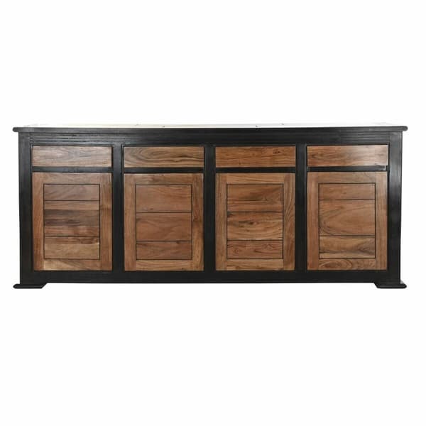 Skænk DKD Home Decor Sort Natur Akacie