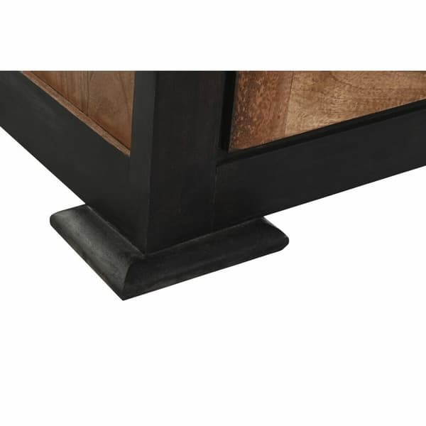Skænk DKD Home Decor Sort Natur Akacie