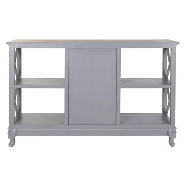 Skænk DKD Home Decor 132 x 40 x 84.5 cm 132 x 40 x 84,5 cm Natur Grå Paulonia træ Træ MDF
