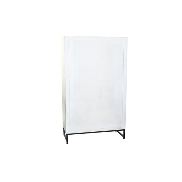 Skab DKD Home Decor Grå Hvid Mangotræ (90 x 38 x 150 cm)