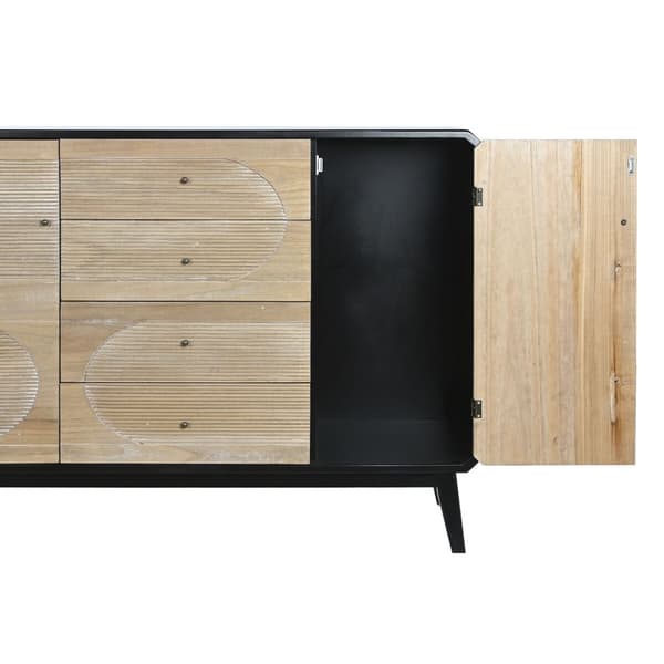 Skænk DKD Home Decor Sort Træ (120 x 40 x 90 cm)