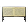 Miniatyrbilde 3 av 7: Sidebord DKD Home Decor Svart Gran Naturell Rotting (120 x 38 x 76 cm)