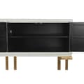 Miniatyrbilde 3 av 8: Sidebord DKD Home Decor Hvit Metall Poppel (178 x 50 x 90 cm)