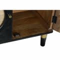 Miniatyrbilde 4 av 8: Sidebord DKD Home Decor Svart Naturell Rotting Treverk av mangotre (150 x 40 x 65 cm)