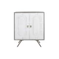 Miniatyrbilde 9 av 9: Sidebord DKD Home Decor Grå Gyllen Hvit Messing Treverk av mangotre (93 x 41 x 114 cm)