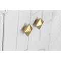 Miniatyrbilde 3 av 9: Sidebord DKD Home Decor Rombe Hvit Messing Treverk av mangotre (157 x 43 x 84 cm)