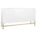 Miniatyrbilde 9 av 9: Sidebord DKD Home Decor Rombe Hvit Messing Treverk av mangotre (157 x 43 x 84 cm)