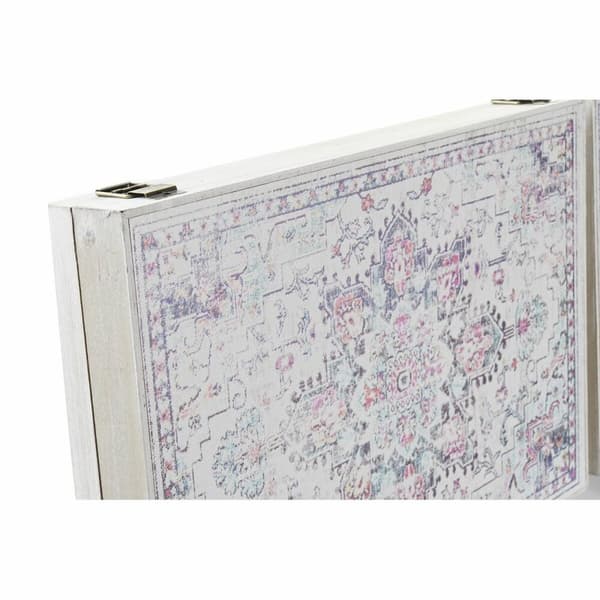 Dekorasjonsboks DKD Home Decor Flerfarget Tre MDF Etnisitet Araber Teller (2 enheter)