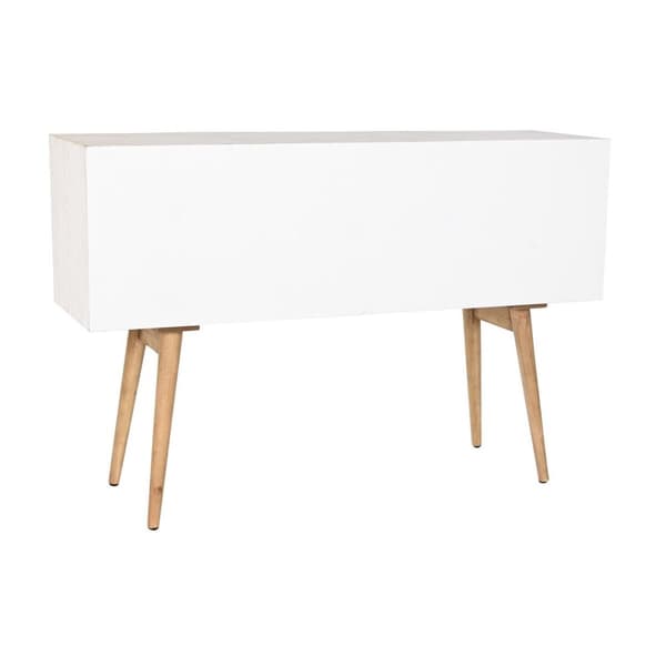 Sidebord DKD Home Decor Gran Bomull Hvit (120 x 35 x 80 cm)