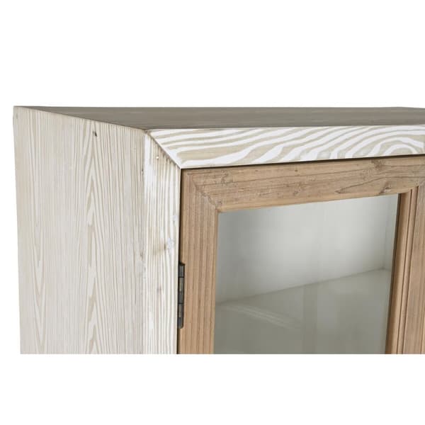 Skap DKD Home Decor Hvit Naturell Krystall Gran 86 x 40 x 180 cm 80 x 42 x 180 cm