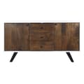 Miniatyrbilde 5 av 10: Sidebord DKD Home Decor Hvit Mørkebrunt Treverk av mangotre 150 x 40 x 80 cm