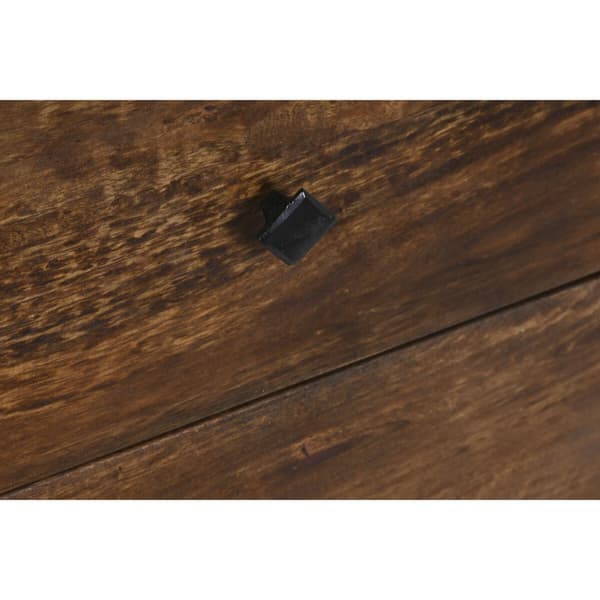 Sidebord DKD Home Decor Hvit Mørkebrunt Treverk av mangotre 150 x 40 x 80 cm