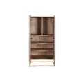 Miniatyrbilde 6 av 7: Skap DKD Home Decor 70 x 38 x 140 cm Gyllen Tre Mørke Grå