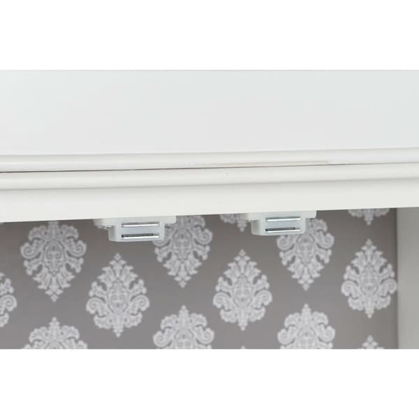 Sidebord DKD Home Decor Hvit Krystall Gran 142,5 x 40,5 x 101,5 cm