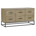 Miniatyrbilde 1 av 7: Sidebord DKD Home Decor Svart Naturell Metall Tre MDF 120 x 40 x 64 cm