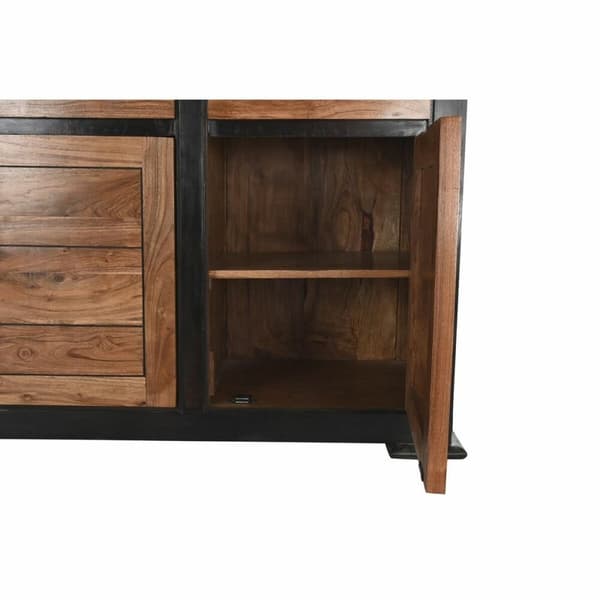 Sivupöytä DKD Home Decor Musta Luonnollinen Akaasia
