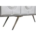 Pikkukuva 3 / 9: Sivupöytä DKD Home Decor Harmaa Kullattu Metalli Valkoinen Mangopuu (152 x 43 x 84 cm)