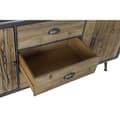 Pikkukuva 3 / 5: Sivupöytä DKD Home Decor 144 x 45 x 75 cm Kuusi Luonnollinen Metalli Vaaleanharmaa
