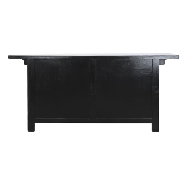 Sivupöytä DKD Home Decor Jalava Valkoinen Kerma Tummanruskea 176 x 42 x 83 cm