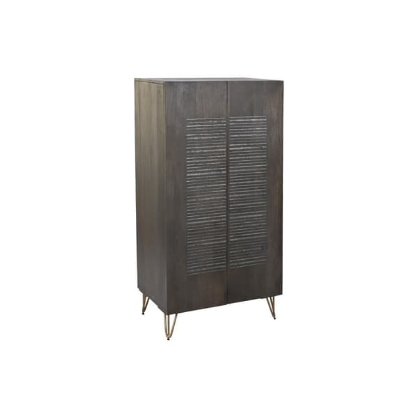 Kaappi DKD Home Decor Ruskea Metalli Mangopuu 70 x 45 x 142 cm