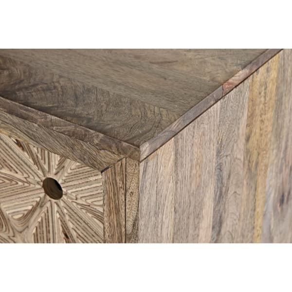 Sivupöytä DKD Home Decor Luonnollinen Mangopuu Koivu (160 x 45 x 85 cm)