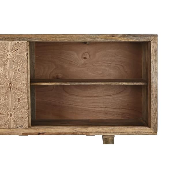 Sivupöytä DKD Home Decor Luonnollinen Mangopuu Koivu (160 x 45 x 85 cm)