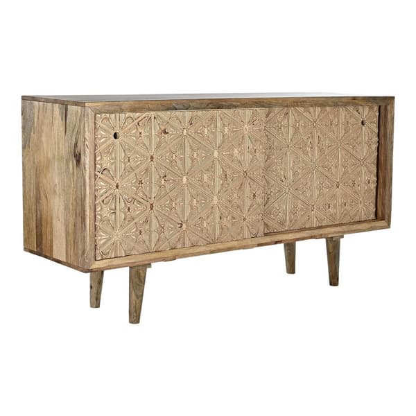 Sivupöytä DKD Home Decor Luonnollinen Mangopuu Koivu (160 x 45 x 85 cm)