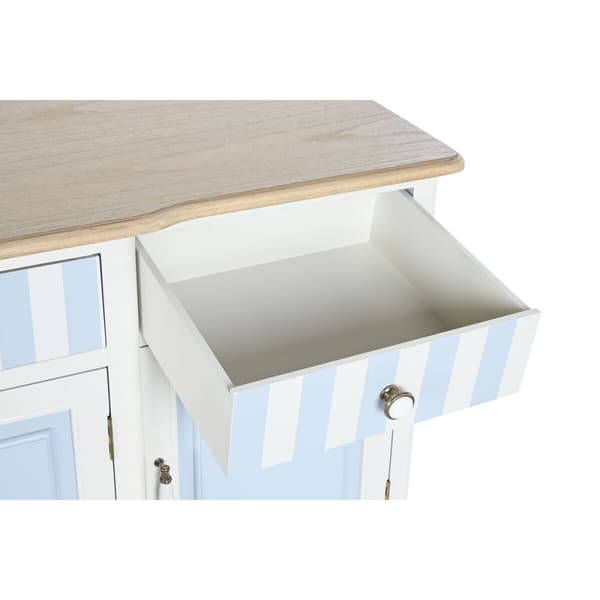 Sivupöytä DKD Home Decor Valkoinen Taivaansininen (140 x 45 x 90 cm)