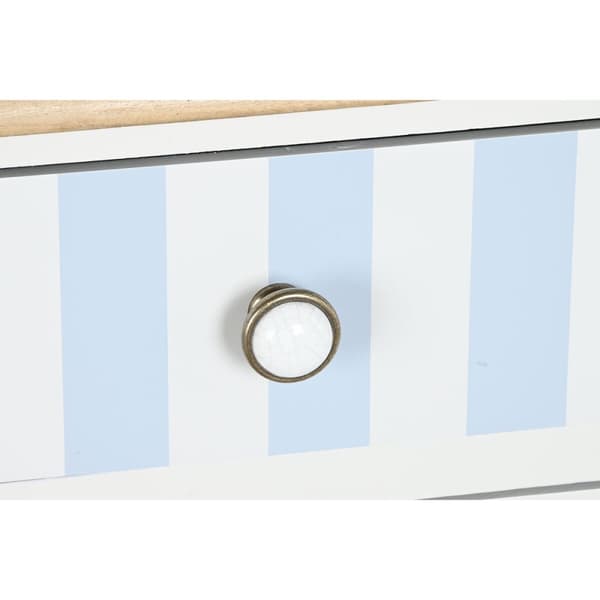 Sivupöytä DKD Home Decor Valkoinen Taivaansininen (140 x 45 x 90 cm)
