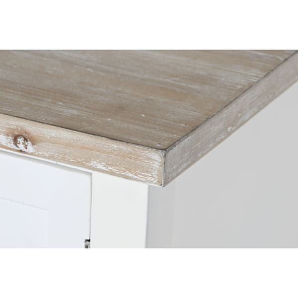 Sivupöytä DKD Home Decor Valkoinen Kuusi Puu MDF 160 x 40 x 86 cm