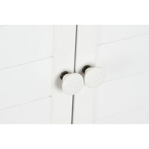 Sivupöytä DKD Home Decor Valkoinen Kuusi Puu MDF 160 x 40 x 86 cm