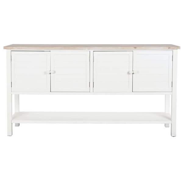 Sivupöytä DKD Home Decor Valkoinen Kuusi Puu MDF 160 x 40 x 86 cm