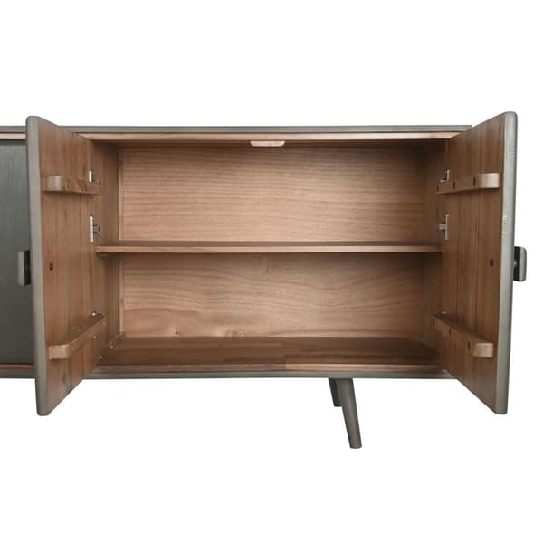 Sivupöytä DKD Home Decor 177 x 38 x 75 cm Puu Tumman harmaa