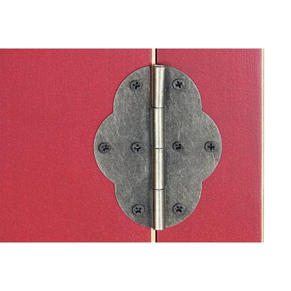 Kaappi DKD Home Decor 85,5 x 50,5 x 186,2 cm Kuusi Punainen Puu MDF