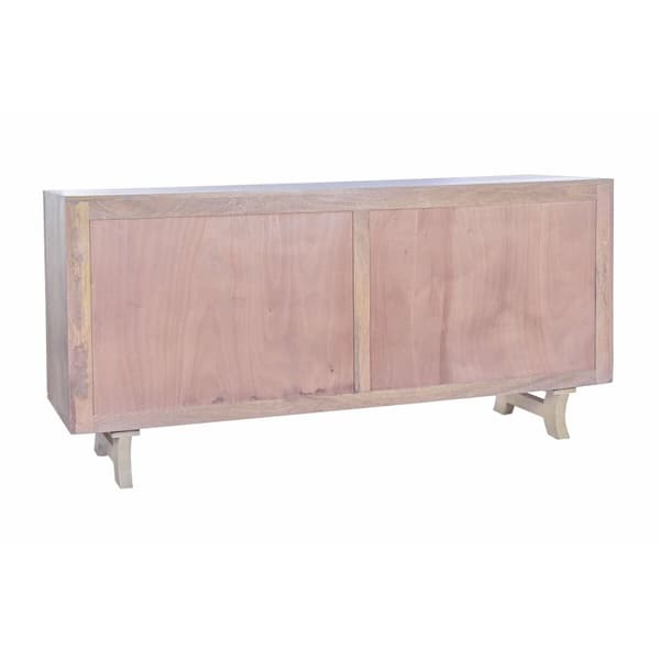 Sivupöytä DKD Home Decor Valkoinen Mangopuu 186 x 45,7 x 86 cm