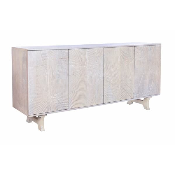 Sivupöytä DKD Home Decor Valkoinen Mangopuu 186 x 45,7 x 86 cm