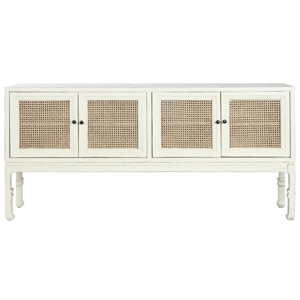 Sivupöytä Home ESPRIT Valkoinen Luonnollinen 180 x 40 x 85 cm