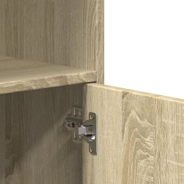 vidaXL rullebord 55x40x91 cm konstrueret træ sonoma-eg