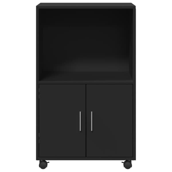 vidaXL rullebord 55x40x91 cm konstrueret træ sort