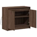 Miniatyrbillede 8 af 11: vidaXL skab med LED-lys 72x34x61 cm konstrueret træ brun egetræsfarve
