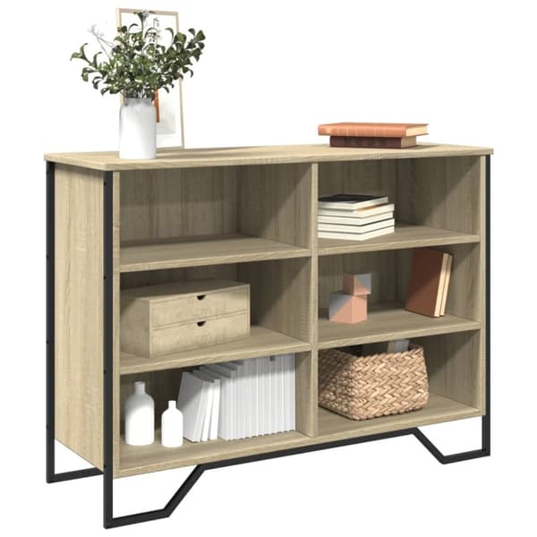 vidaXL skænk 101x35,5x74,5 cm konstrueret træ sonoma-eg