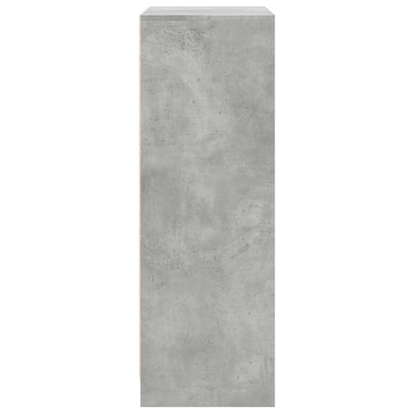 vidaXL Senkki LED-valoilla betoninharmaa 77x34x100 cm tekninen puu