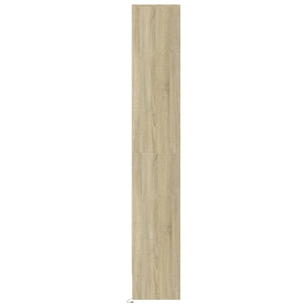 vidaXL Kaappi LED-valoilla Sonoma-tammi 69x32,5x200 cm tekninen puu
