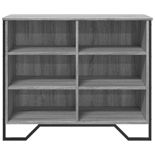 vidaXL skænk 91x35,5x74,5 cm konstrueret træ grå sonoma-eg