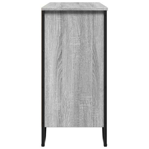 vidaXL skænk 91x35,5x74,5 cm konstrueret træ grå sonoma-eg