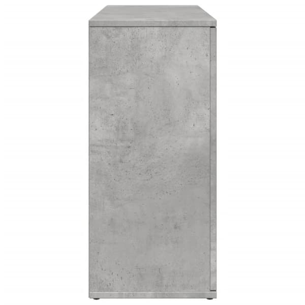 vidaXL Skjenk betonggrå 90,5x29,5x65 cm konstruert tre