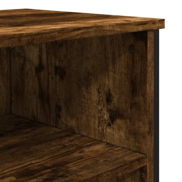 vidaXL Skjenk røkt eik 91x35,5x74,5 cm konstruert tre