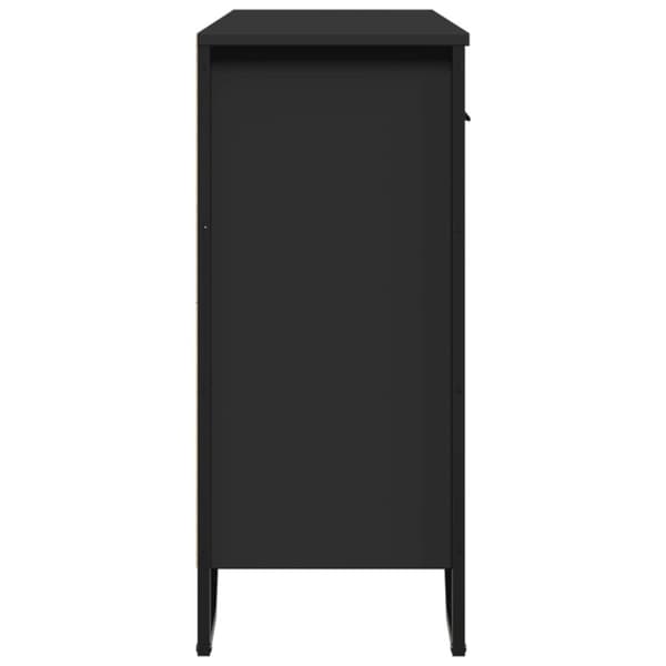 vidaXL Skjenk svart 97x32,5x74,5 cm konstruert tre