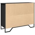 Miniatyrbilde 8 av 11: vidaXL Skjenk svart 97x32,5x74,5 cm konstruert tre
